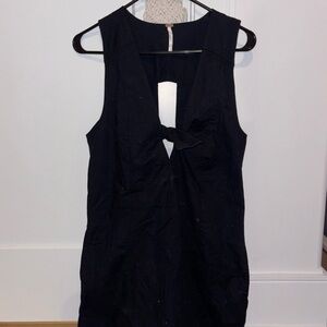 Free People Black Sleeveless Romper